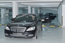 Президент Азербайджана принял участие в открытии подземной автостоянки, построенной в центре Баку (ФОТО)