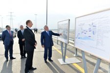 Президент Азербайджана принял участие в открытии дороги до поселка Гала (ФОТО)