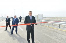 Президент Азербайджана принял участие в открытии дороги до поселка Гала (ФОТО)