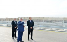 Президент Азербайджана принял участие в открытии дороги до поселка Гала (ФОТО)