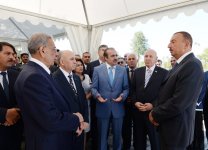 Президент Азербайджана принял участие в церемонии подачи питьевой воды в Кюрдамир (ФОТО)