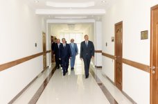 Президент Азербайджана ознакомился с новым зданием  исполнительной власти Кюрдамирского района (ФОТО)