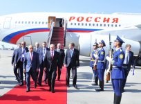 Президент России Владимир Путин прибыл в Азербайджан с визитом (ФОТО)