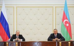 Президент Ильхам Алиев: Отношения между Россией и Азербайджаном основаны на взаимных интересах, на прочной базе (ФОТО)