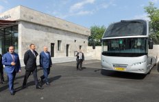 Президент Азербайджана принял участие в открытии автовокзала в Исмаиллы (ФОТО)