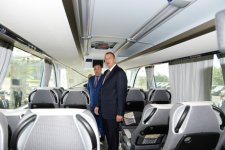 Президент Азербайджана принял участие в открытии автовокзала в Исмаиллы (ФОТО)