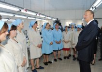 President Ilham Aliyev opens sewing factory in Ismayilli (PHOTO)