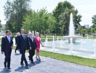 Президент Азербайджана прибыл с визитом в Габалинский район (ФОТО)
