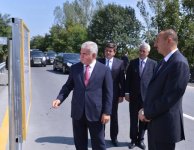 President Ilham Aliyev opens Gabala-Oghuz stretch of Garamaryam-Ismayili-Shaki highway (PHOTO)