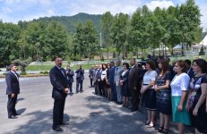 Президент Азербайджана принял участие в открытии Конгресс-центра Гейдар Алиев в Габалинском районе (ФОТО)