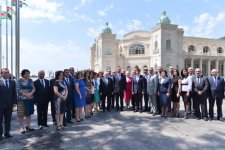 Президент Азербайджана принял участие в открытии Конгресс-центра Гейдар Алиев в Габалинском районе (ФОТО)