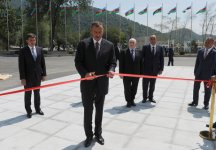 Президент Азербайджана принял участие в открытии Конгресс-центра Гейдар Алиев в Габалинском районе (ФОТО)