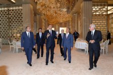 Президент Азербайджана принял участие в открытии Конгресс-центра Гейдар Алиев в Габалинском районе (ФОТО)