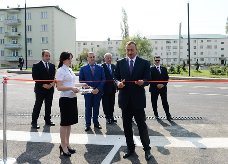 Президент Азербайджана принял участие в открытии автовокзала в Исмаиллы (ФОТО)