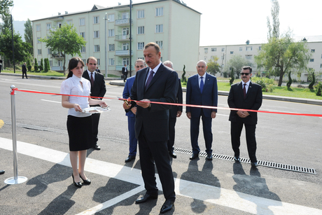 Президент Азербайджана принял участие в открытии автовокзала в Исмаиллы (ФОТО)