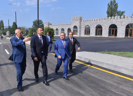 Президент Азербайджана принял участие в открытии автовокзала в Исмаиллы (ФОТО)