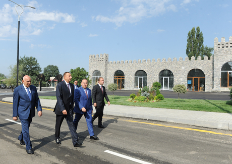 Президент Азербайджана принял участие в открытии автовокзала в Исмаиллы (ФОТО)