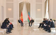 Президенты Азербайджана и Кыргызстана отметили перспективы сотрудничества в транспортной сфере (ФОТО)