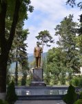 Президент Азербайджана Ильхам Алиев прибыл в Огузский район (ФОТО)
