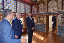 Президент Азербайджана принял участие в открытии «Дома Шекинских ханов» (ФОТО)