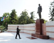 Президент Азербайджана Ильхам Алиев прибыл в Гахский район (ФОТО)
