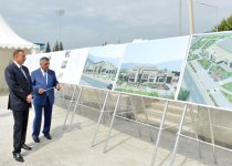 Президент Азербайджана ознакомился с ходом строительства в здании Центра Гейдара Алиева в Загатале (ФОТО)
