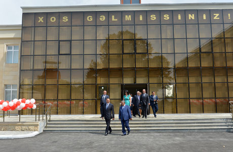 President Ilham Aliyev opens new building of Bahmatli village comprehensive school (PHOTO)