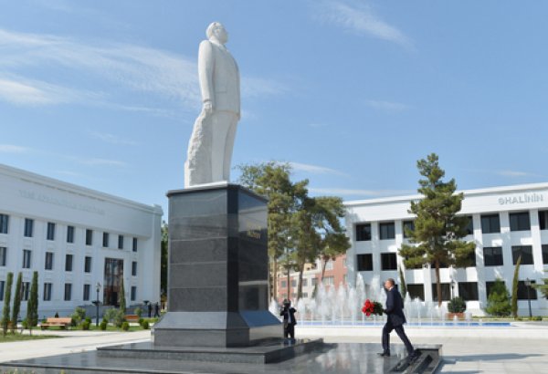 Azerbaijani President visits Sabirabad District (PHOTO)