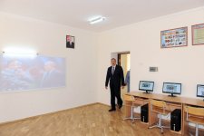 Ильхам Алиев ознакомился с состоянием двух средних школ Бинагадинского района после капремонта (ФОТО)