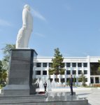 Президент Азербайджана прибыл с визитом в Сабирабадский район (ФОТО)