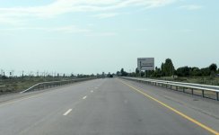 Президент Азербайджана принял участие в открытии участка автодороги Гаджигабул-Бахрамтепе (ФОТО)