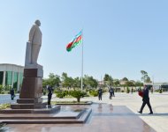 Президент Азербайджана прибыл с визитом в Саатлинский район
