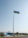 Президент Азербайджана ознакомился с Площадью и Музеем флага в Саатлы (ФОТО)