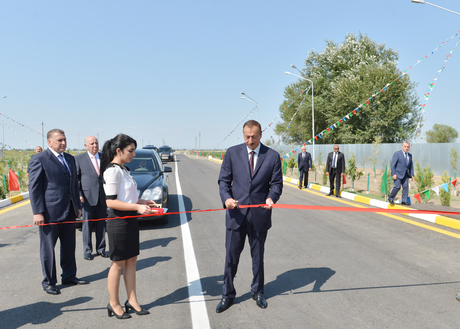 В Саатлы открыта автомобильная дорога Гараевкенд-Сымадакенд