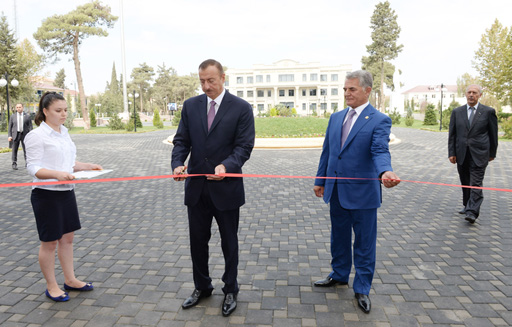 Президент Азербайджана принял участие в открытии Центра Гейдара Алиева в Билясуваре (ФОТО)