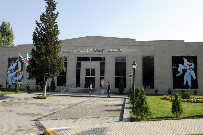 Azerbaijani President attends opening of Masalli Regional Boxing Center (PHOTO)