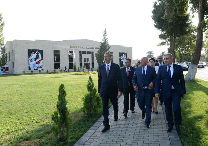 Azerbaijani President attends opening of Masalli Regional Boxing Center (PHOTO)