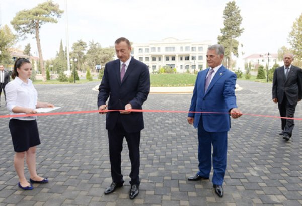 Президент Азербайджана принял участие в открытии Центра Гейдара Алиева в Билясуваре (ФОТО)