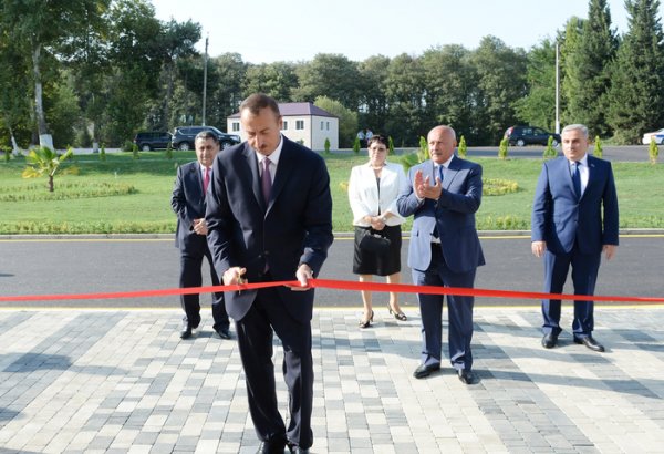 Azerbaijani President attends opening of Masalli Regional Boxing Center (PHOTO)