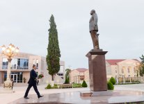 Президент Азербайджана прибыл с визитом в Астаринский район (ФОТО)