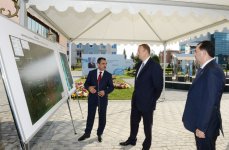 Президент Ильхам Алиев принял участие в церемонии подачи питьевой воды в Лянкяран (ФОТО)