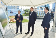 Президент Ильхам Алиев принял участие в церемонии подачи питьевой воды в Лянкяран (ФОТО)