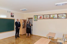 Президент Ильхам Алиев ознакомился с условиями, созданными в двух школах Баку после капремонта (ФОТО)