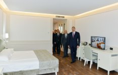 Ильхам Алиев ознакомился с  ходом строительства санатория «Карабах» в Нафталане (ФОТО)