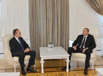 Президент Ильхам Алиев принял посла Литвы в связи с окончанием его дипломатической миссии