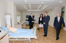 Ильхам Алиев и его супруга приняли участие в открытии Учебно-хирургической клиники Азербайджанского медуниверситета (ФОТО)