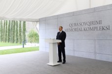 Президент Азербайджана и его супруга приняли участие в церемонии открытия Губинского мемориального комплекса геноцида (версия 2) (ФОТО)