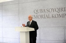 Президент Азербайджана и его супруга приняли участие в церемонии открытия Губинского мемориального комплекса геноцида (версия 2) (ФОТО)