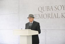 Президент Азербайджана и его супруга приняли участие в церемонии открытия Губинского мемориального комплекса геноцида (версия 2) (ФОТО)