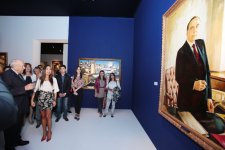 Вице-президент Фонда Гейдара Алиева Лейла Алиева приняла участие в открытии выставки народного художника Азербайджана Таира Салахова (ФОТО)